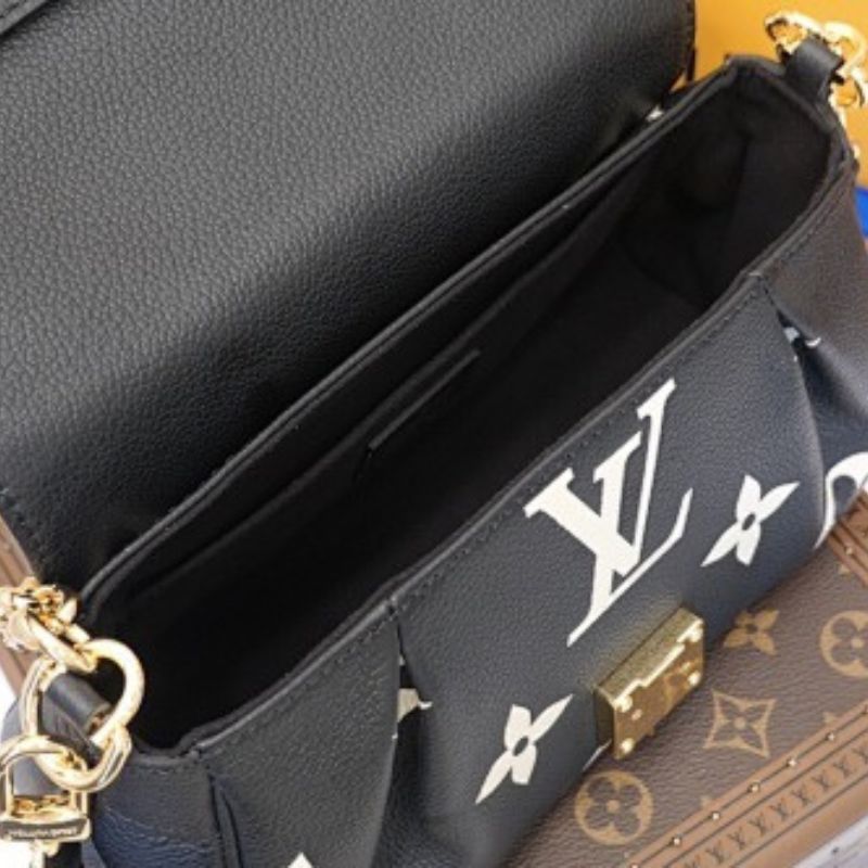 Louis Vuitton Favorite in Bicolour Monogram Empreinte leather