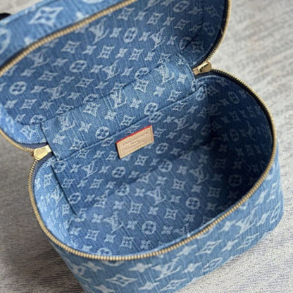 Louis Vuitton Nice Mini Vanity Case in Monogram Denim.