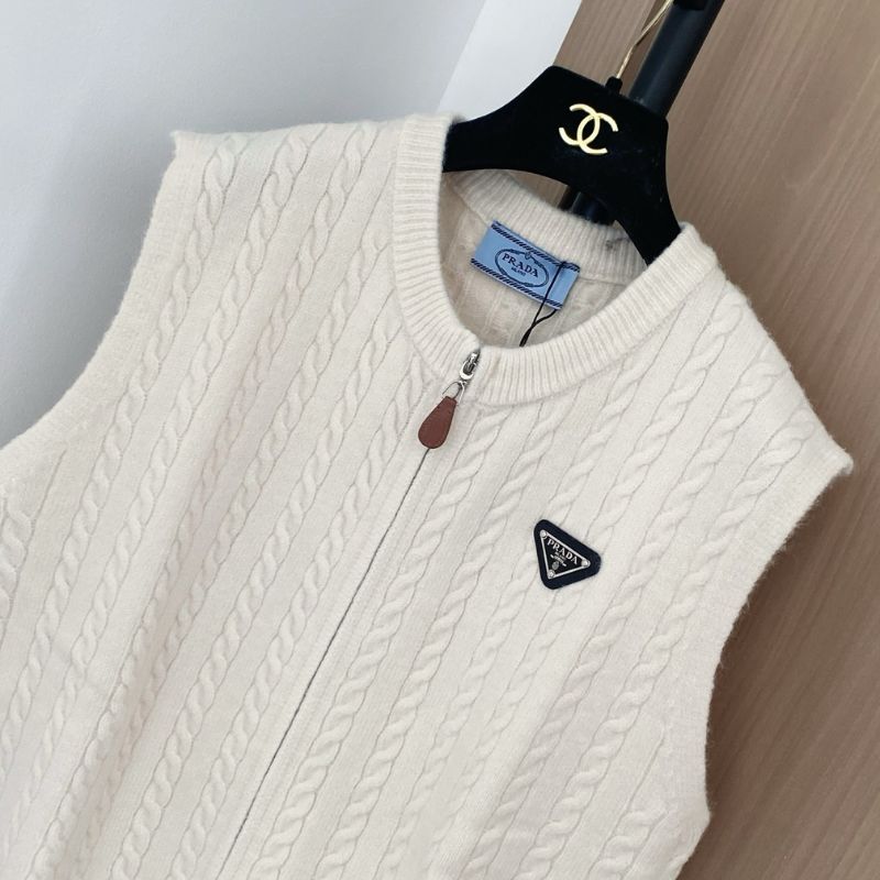 Prada cable-knit vest.
