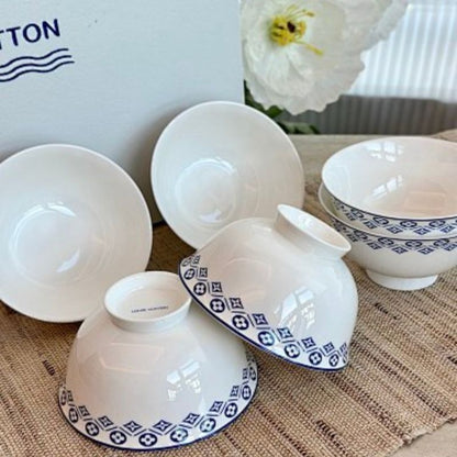 Louis Vuitton Monogram Flower Tile Tableware Collection.