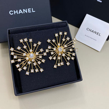 Chanel "Comète" starburst cluster earrings,