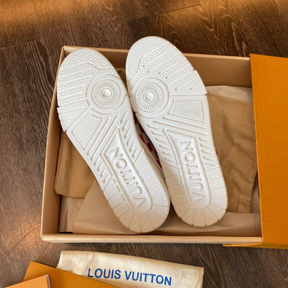Louis Vuitton Trainer Red White Damier (Men's).