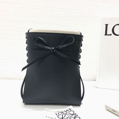 Loewe Ikebana Crossbody Bag in black