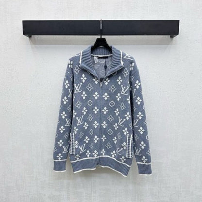 Louis Vuitton Monogram Zip-Through Cardigan