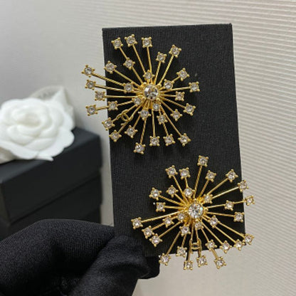 Chanel "Comète" starburst cluster earrings,