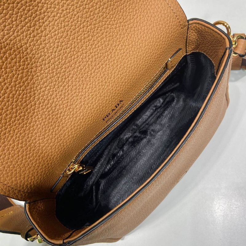 Prada Vitello Phenix Leather Shoulder Bag