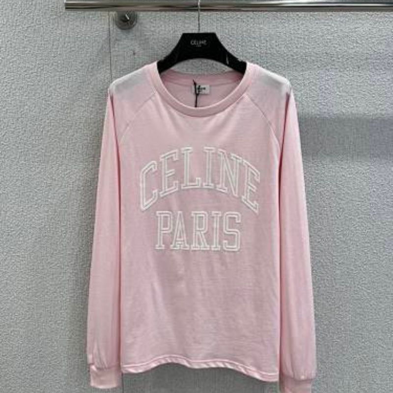 Celine Long Sleeved T-Shirt in Cotton Jersey