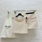 Celine embellished top and mini skirt set