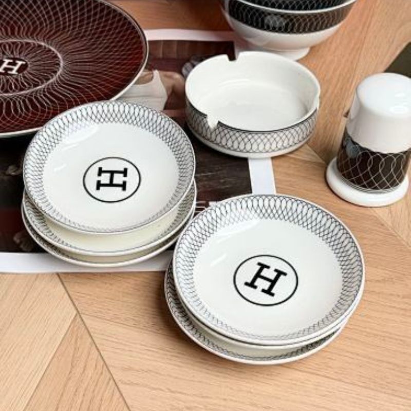 Hermès-inspired 28-piece Bone China Tableware Set,