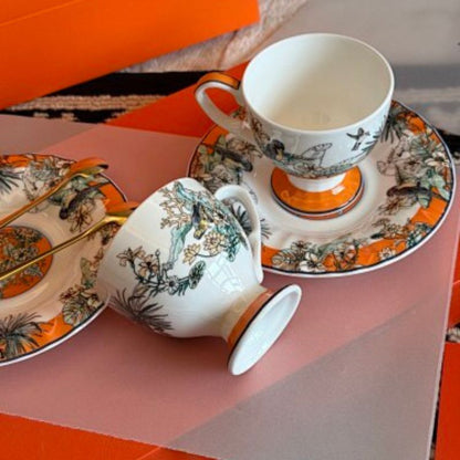 Hermès "Oriental Style" bone porcelain tea set,