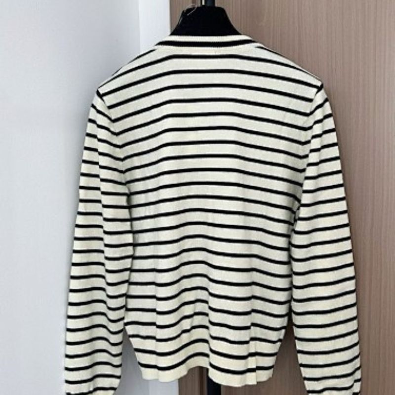 Celine Striped Knit Cardigan