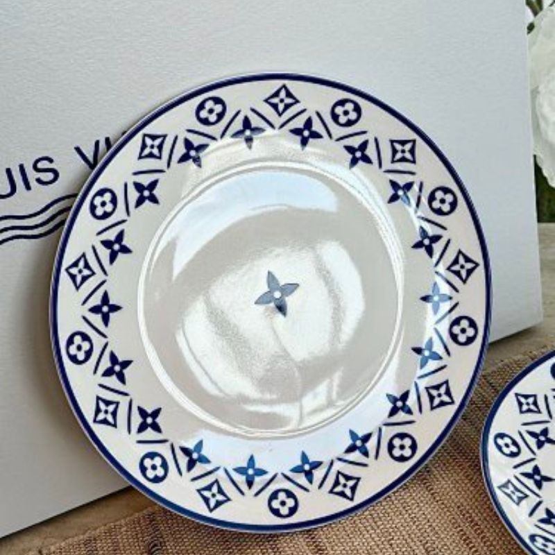 Louis Vuitton Monogram Flower Tile Tableware Collection.