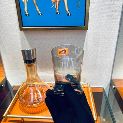 Hermès handmade crystal drinkware collection,