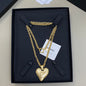Chanel Puffy Heart CC Logo Pendant Necklace