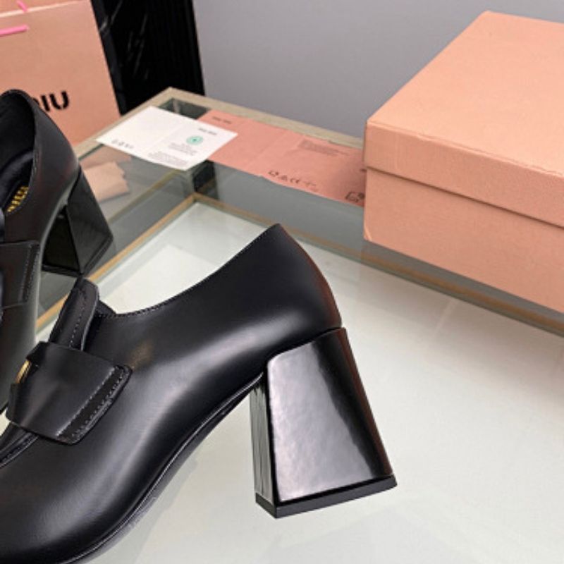 Miu Miu Patent Leather Penny Loafers