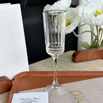 Dior luxury crystal champagne flutes