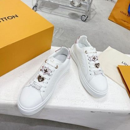 Louis Vuitton Time Out sneakers in white calf leather