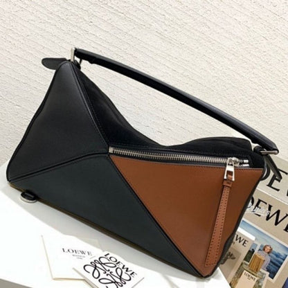 Loewe Puzzle Colorblock pattern featuring black, bag