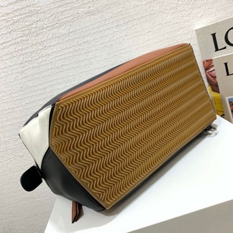 Loewe Puzzle Colorblock pattern featuring black, bag