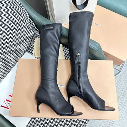 Miu Miu Toe-Post Knee-high Boots
