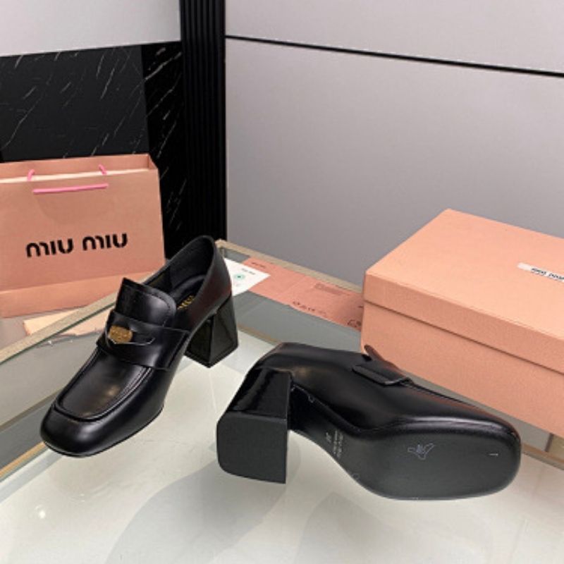 Miu Miu Patent Leather Penny Loafers