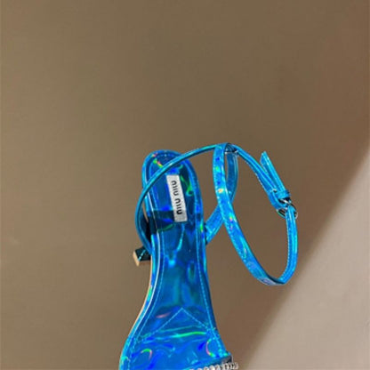 Miu miu Crystal-Embellished Strappy Sandals