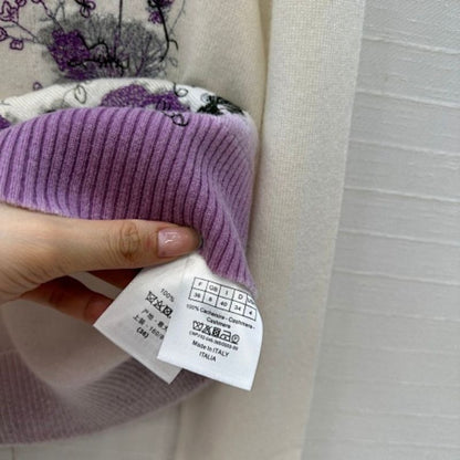 Christian Dior Pivoine embroidered sweater.