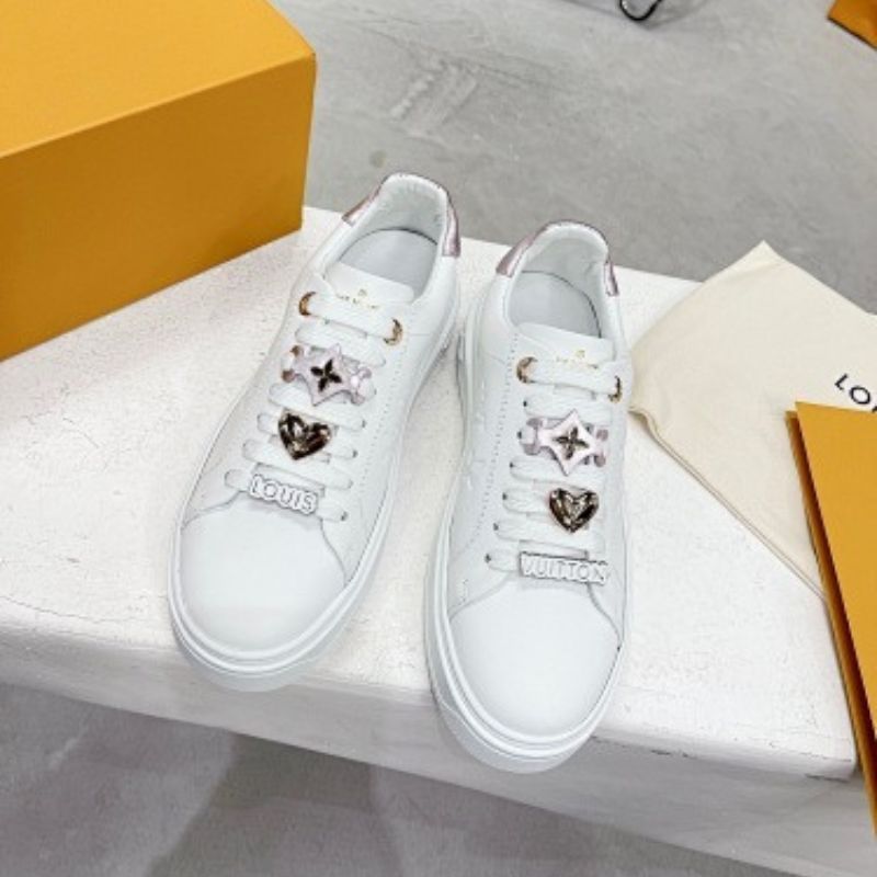 Louis Vuitton Time Out sneakers in white calf leather