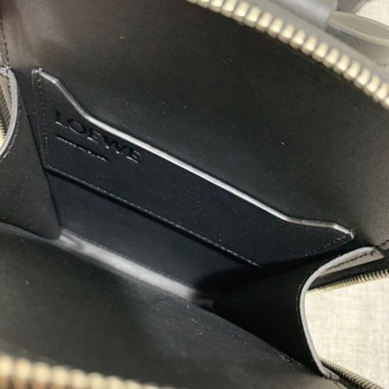 Loewe Men's Anagram Leather Wristlet Case in black