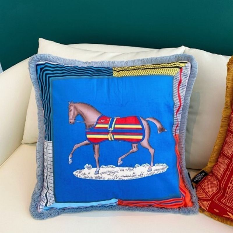 Hermès decorative throw pillow