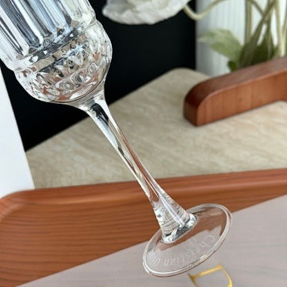 Dior luxury crystal champagne flutes