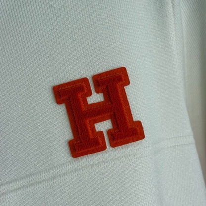 Hermès  white knit sweater and midi skirt set