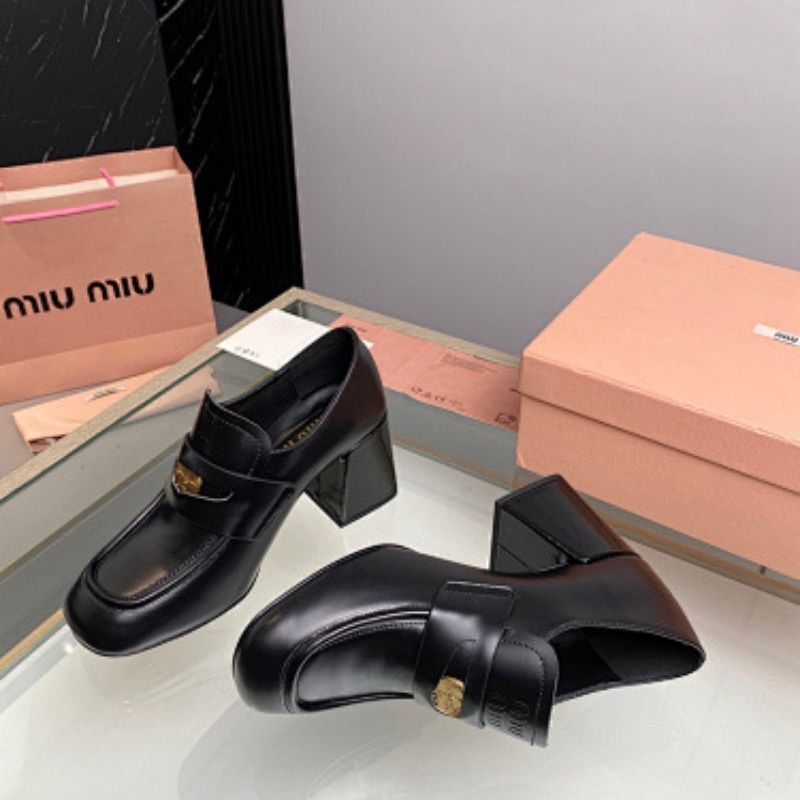 Miu Miu Patent Leather Penny Loafers