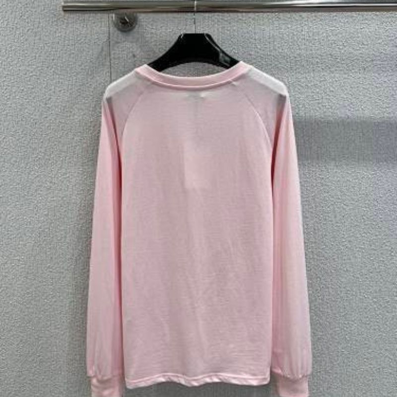 Celine Long Sleeved T-Shirt in Cotton Jersey