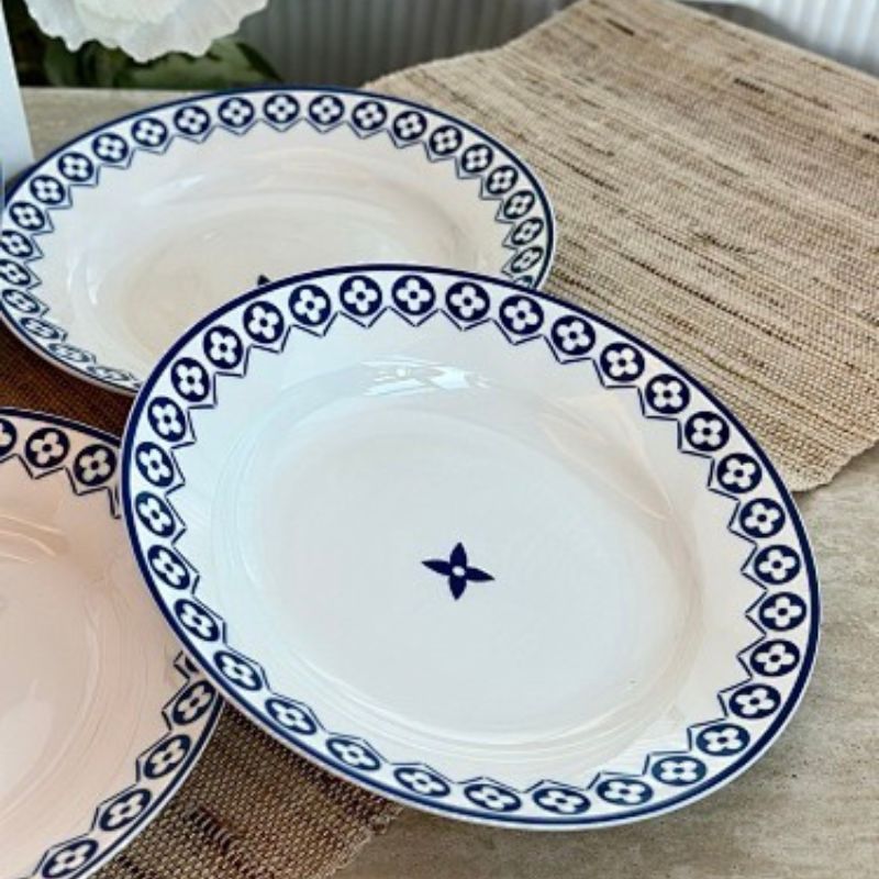 Louis Vuitton Monogram Flower Tile Tableware Collection.