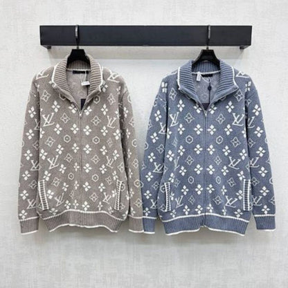 Louis Vuitton Monogram Zip-Through Cardigan
