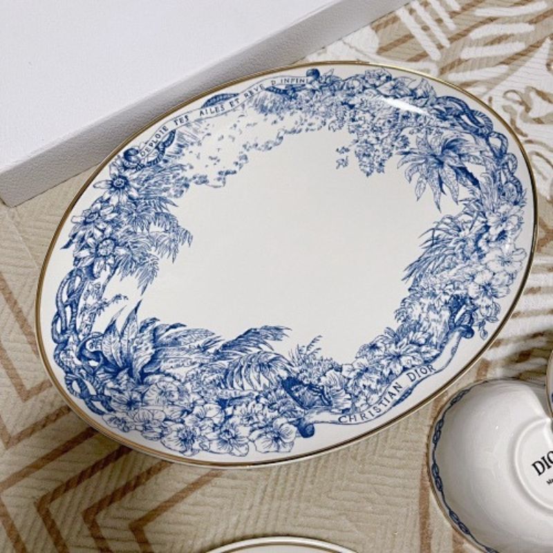 Dior Maison Constellation and Toile de Jouy Tableware Set.