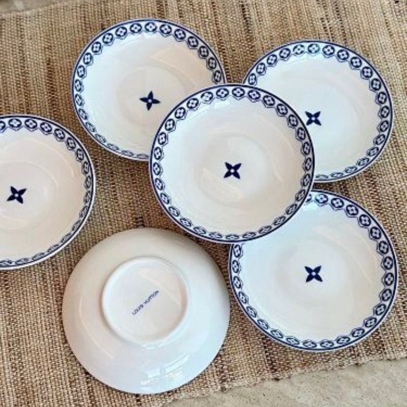 Louis Vuitton Monogram Flower Tile Tableware Collection.
