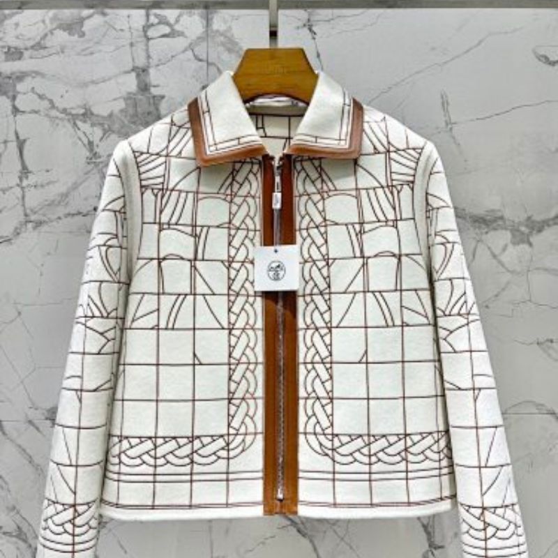 Hermès "Palefroi Remix" varsity jacket.