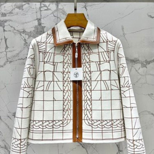 Hermès "Palefroi Remix" varsity jacket.