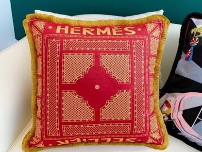 Hermès decorative throw pillow