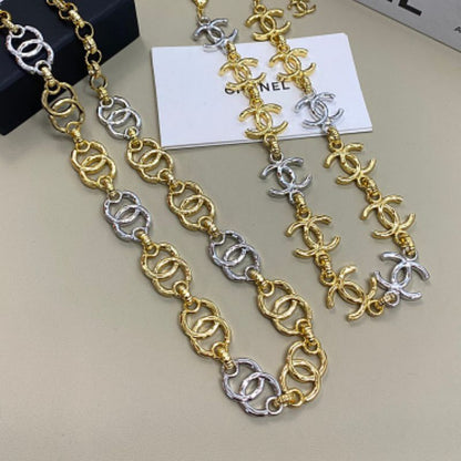 Chanel Interlocking CC Round-Link Chain Necklace