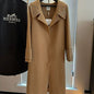 Hermès-inspired single-breasted coat