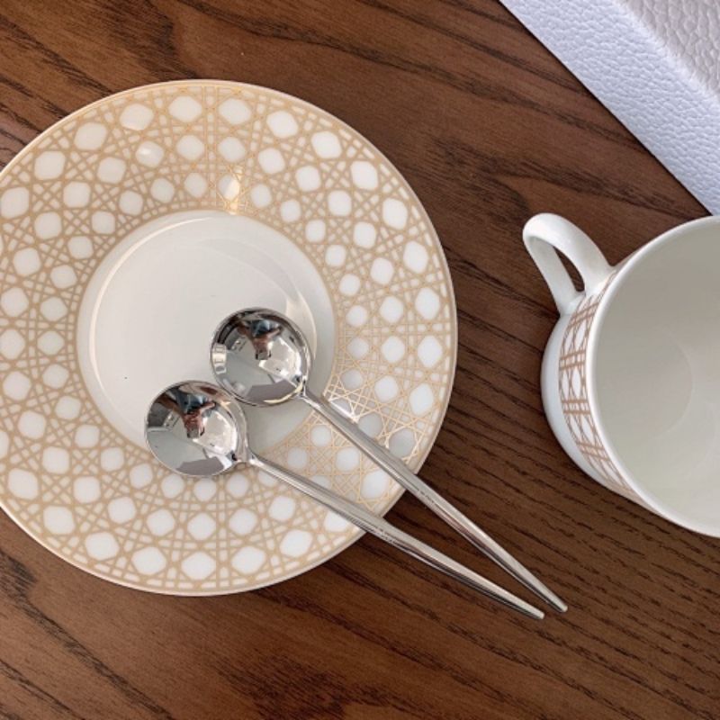 Dior's Maison collection Cannage Montaigne Tea Cups and Saucers.