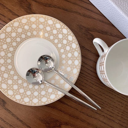 Dior's Maison collection Cannage Montaigne Tea Cups and Saucers.