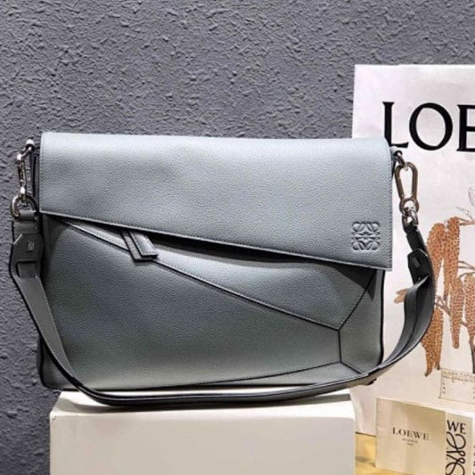 Loewe Puzzle Messenger  grey-blue bag