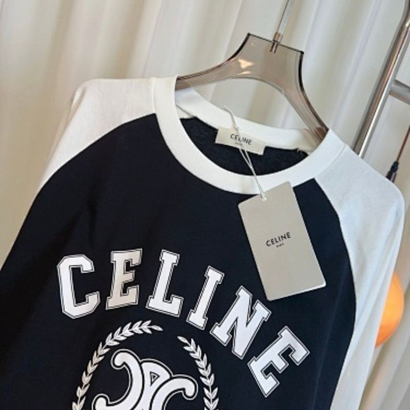 Celine Loose T-shirt in Cotton Jersey in the black