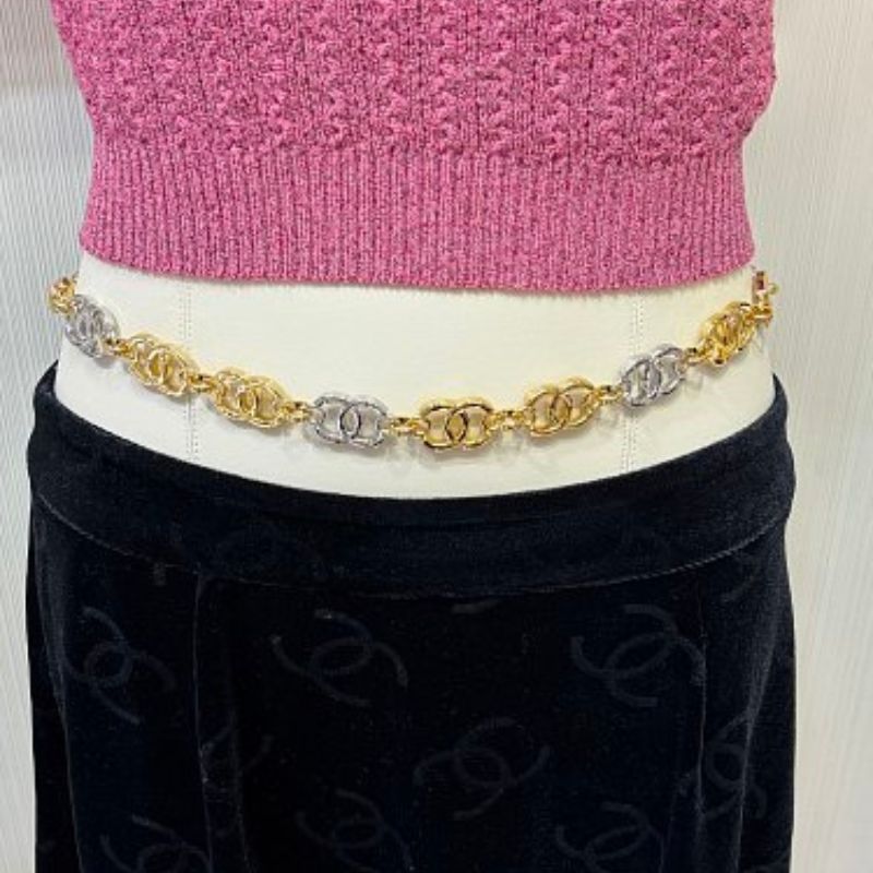 Chanel Interlocking CC Round-Link Chain Necklace