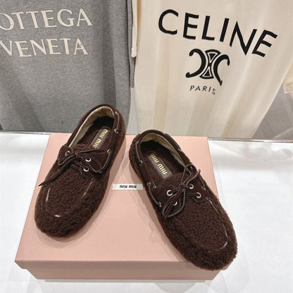 Miu Miu lace-up loafers