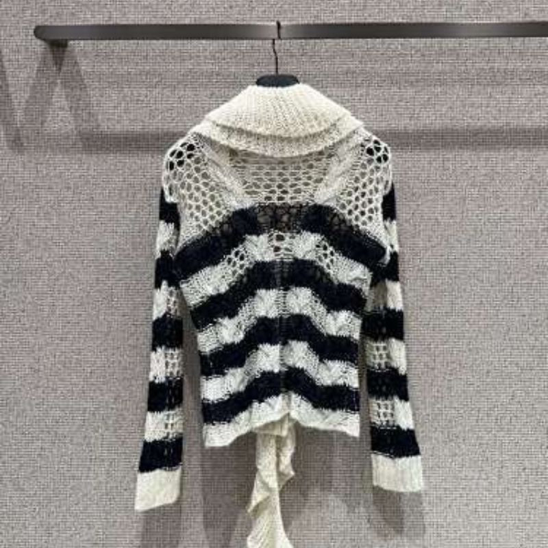 Dior Marinière cardigan in a navy blue and white striped